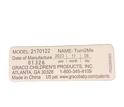 Graco Turn2Me 3-in-1 Rotating Car Seat, 2023, Cambridge