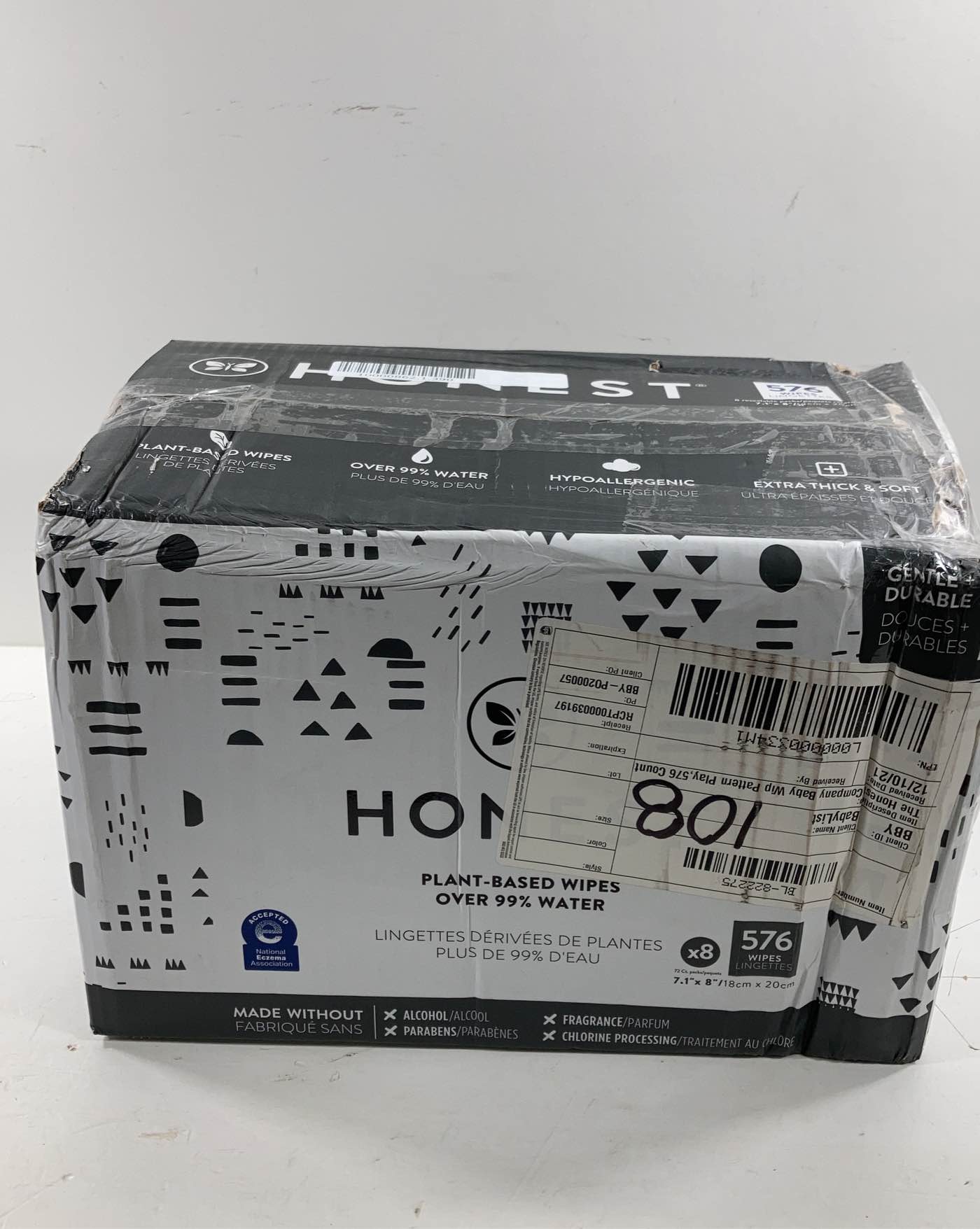  Honest Company Wipes 648 Count