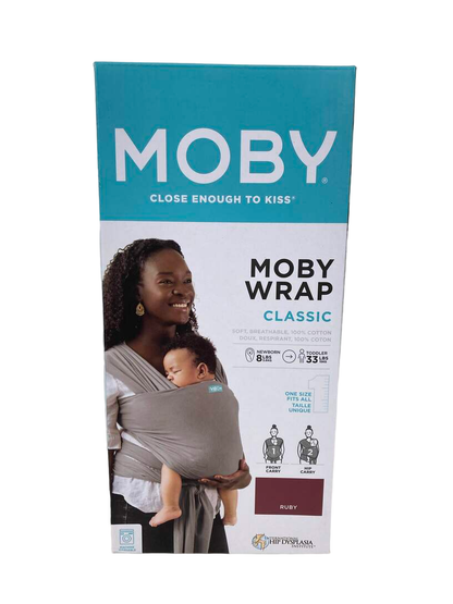  Moby Wrap Baby Carrier, Ruby