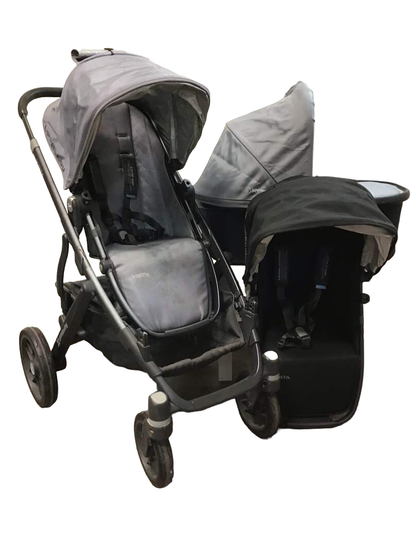  UPPAbaby VISTA Double Stroller, 2015, Blue Melange