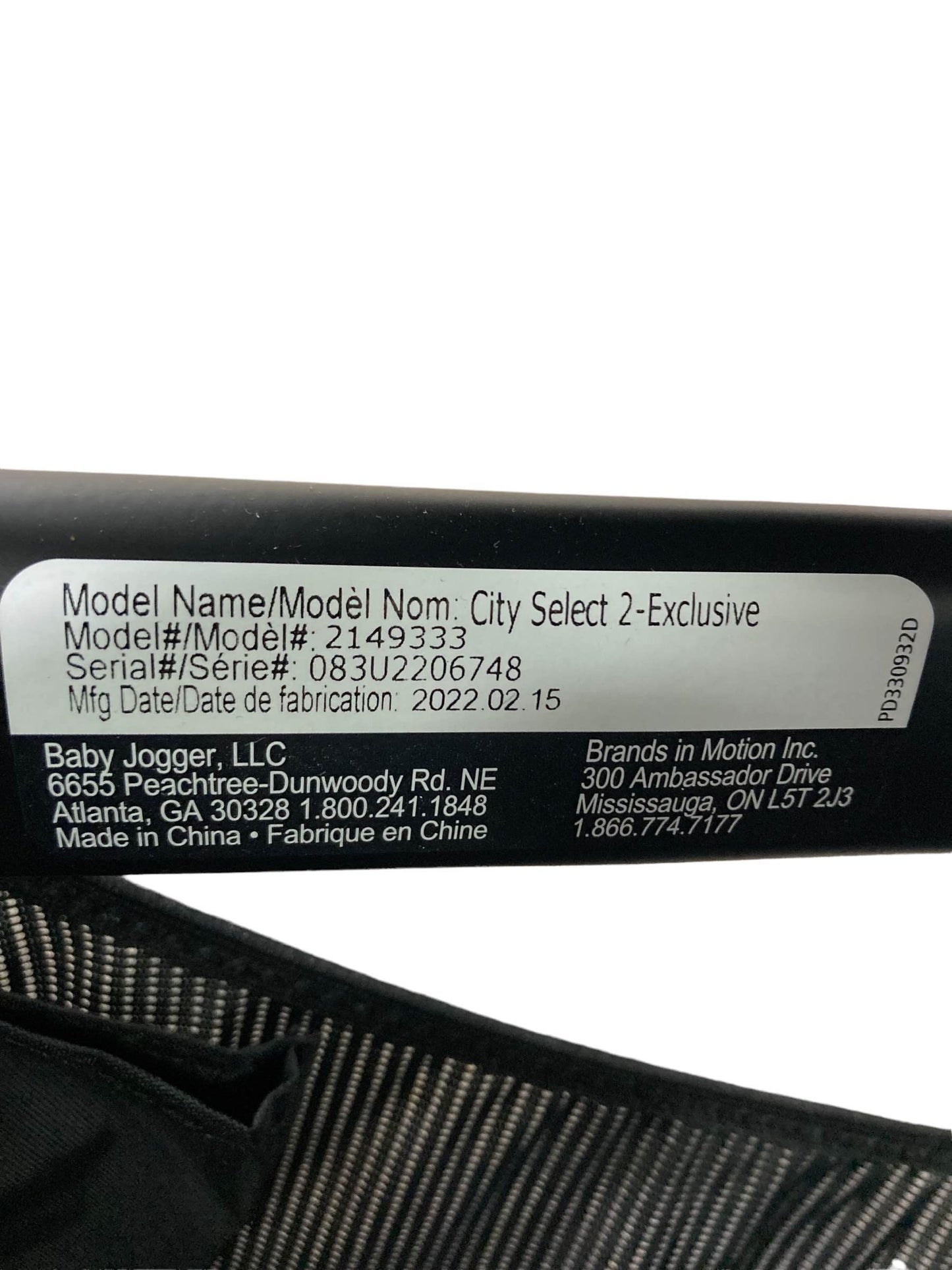  Baby Jogger City Select 2 Stroller, 2022, Harbor Grey