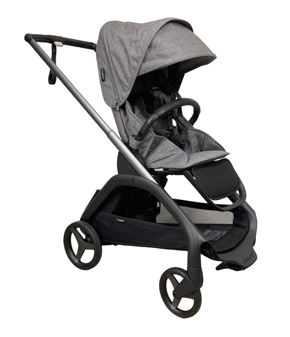  Bugaboo Dragonfly Stroller, Graphite, Grey Melange, Grey Melange, 2023