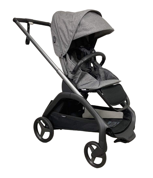  Bugaboo Dragonfly Stroller, Graphite, Grey Melange, Grey Melange, 2023