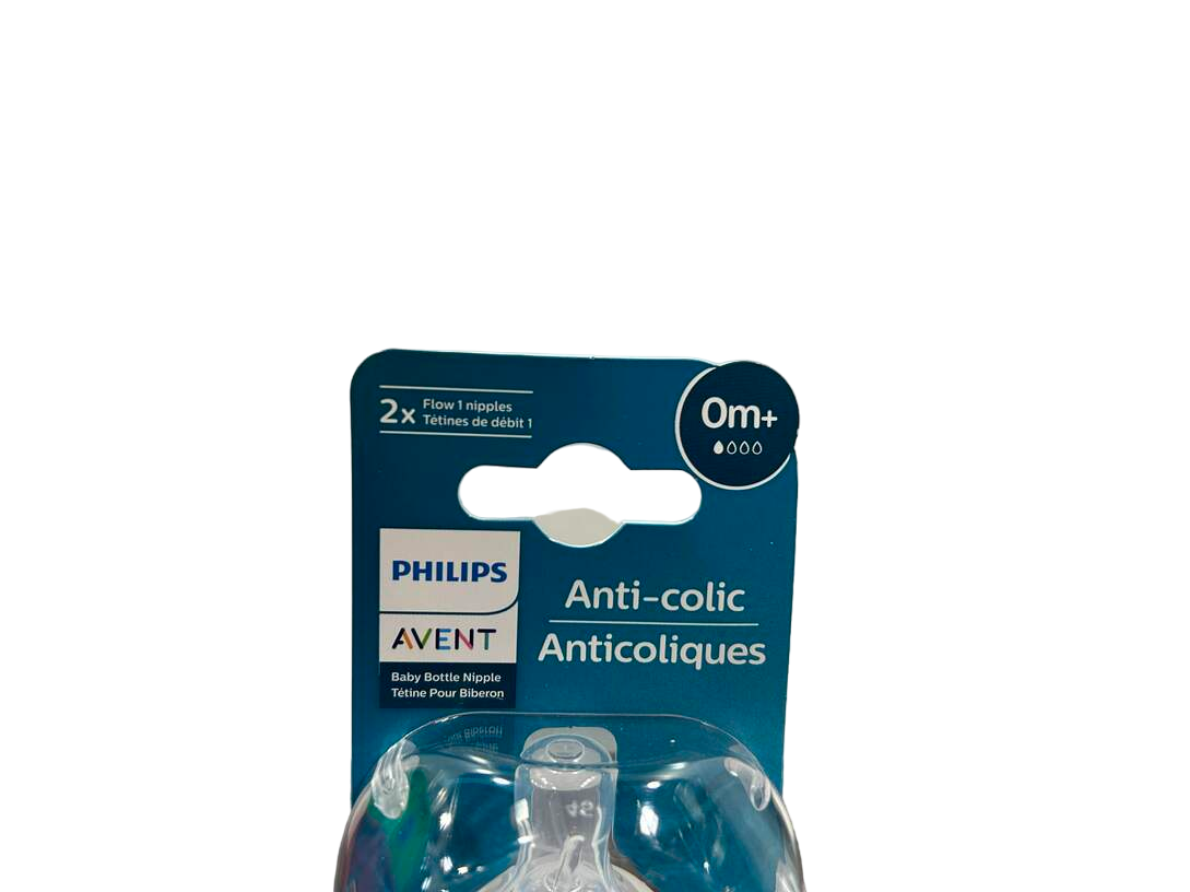  Philips Avent Anti-Colic Nipples, Newborn 0m+, 2-Pack