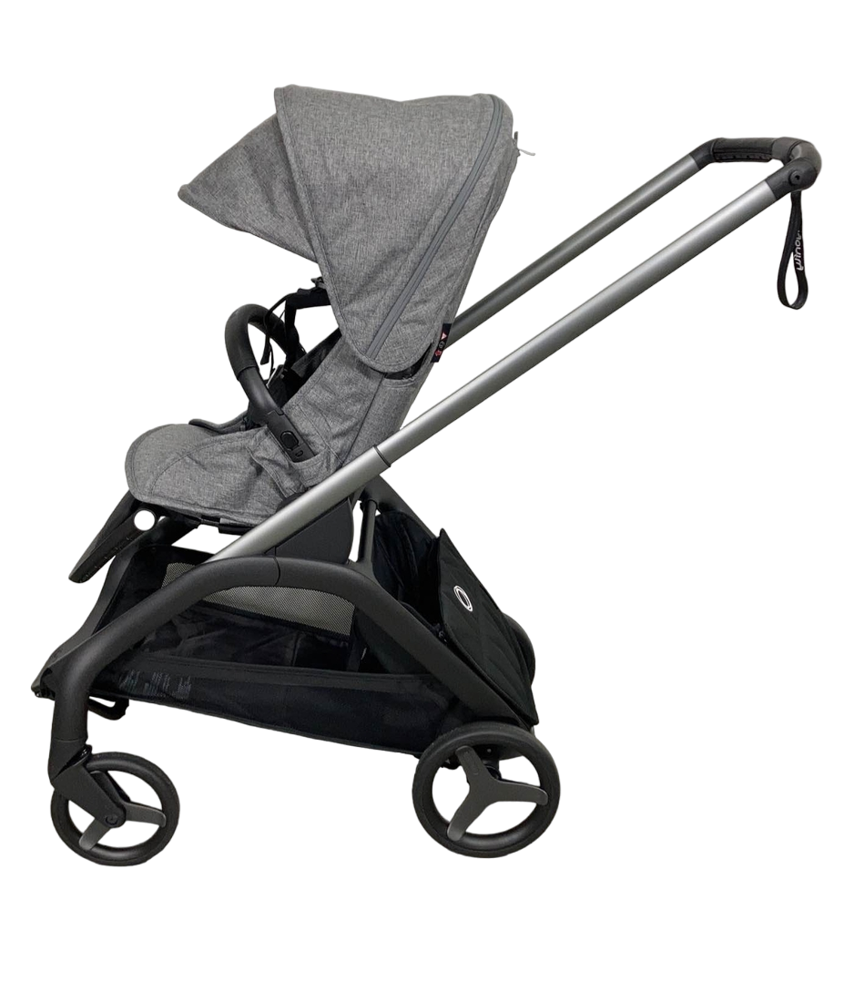  Bugaboo Dragonfly Stroller, Graphite, Grey Melange, Grey Melange, 2023