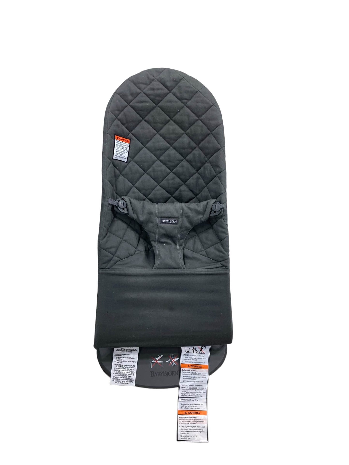  BabyBjorn Bouncer Bliss, Dark Gray Frame, Quilt