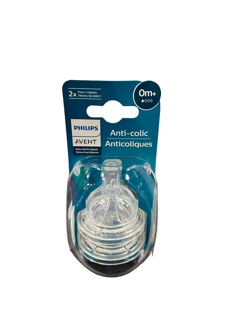  Philips Avent Anti-Colic Nipples, Newborn 0m+, 2-Pack