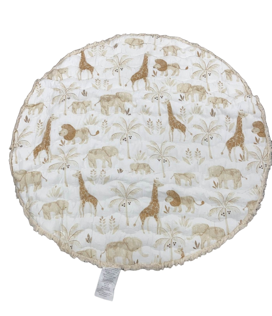  Crane Baby Cotton Quilted Play Mat, Safari