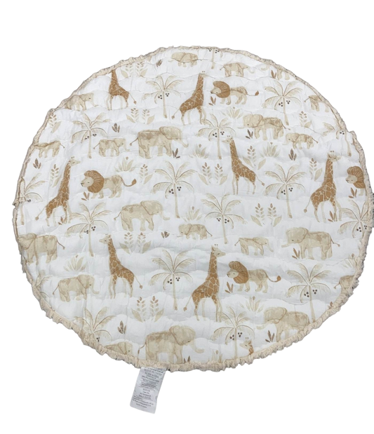  Crane Baby Cotton Quilted Play Mat, Safari