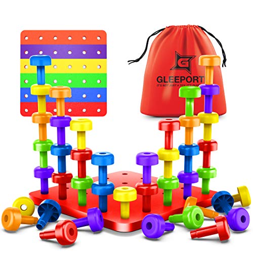  Gleeport Stacking Peg Board Set Toy