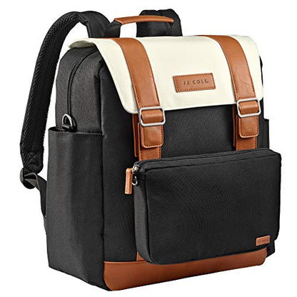  JJ Cole Bloomfield Modular Knapsack Diaper Bag, Ivory And Onyx