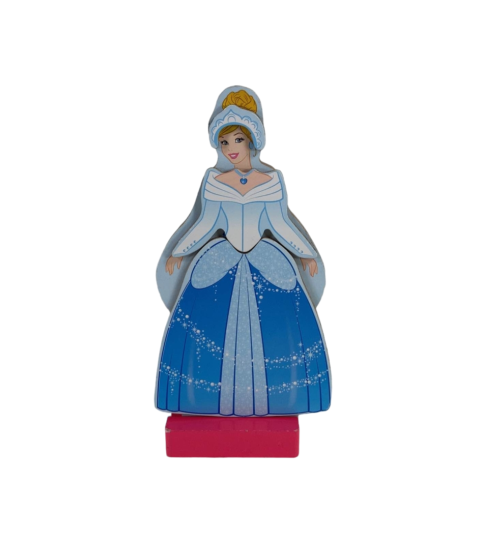 Disney Princesses Wooden Doll Magnetic Dress Up Set
