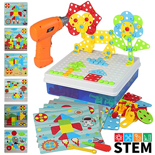  Mosaic Puzzle Toy With Electric Drill