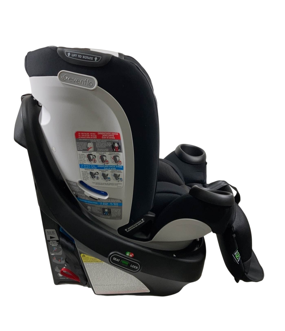  Evenflo Gold Revolve 360 Extend All-in-one Rotational Car Seat With SensorSafe, 2023, Onyx
