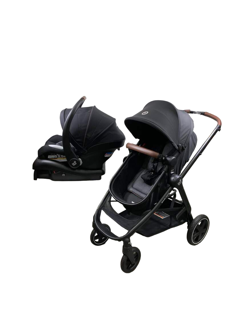  Maxi-Cosi Zelia2 Luxe Travel System, New Hope Black, 2023
