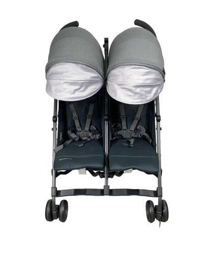  UPPAbaby G-Link V2 Double Stroller, 2022, Greyson (Charcoal Melange)