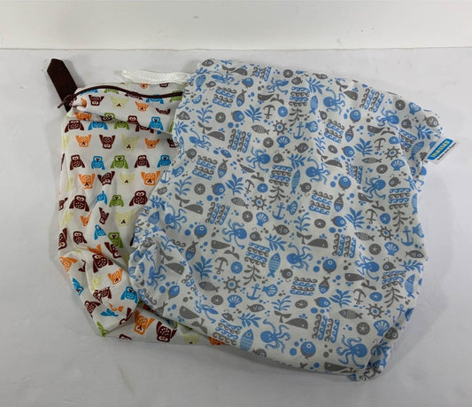  Thirsties Deluxe Reusable Wet Diaper Bag, 2 Pack