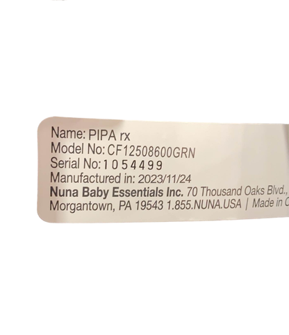  Nuna PIPA Rx Infant Car Seat, Granite , 2023