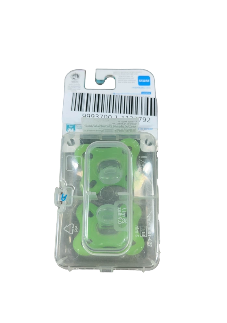  MAM Comfort Pacifier, 0-3 Months, Apple Green