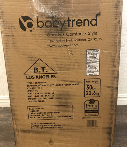  Baby Trend Expedition Race Tec Jogger, Ultra Black