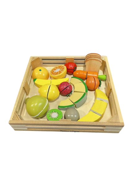  Melissa & Doug Cutting Food, Wooden Play Food