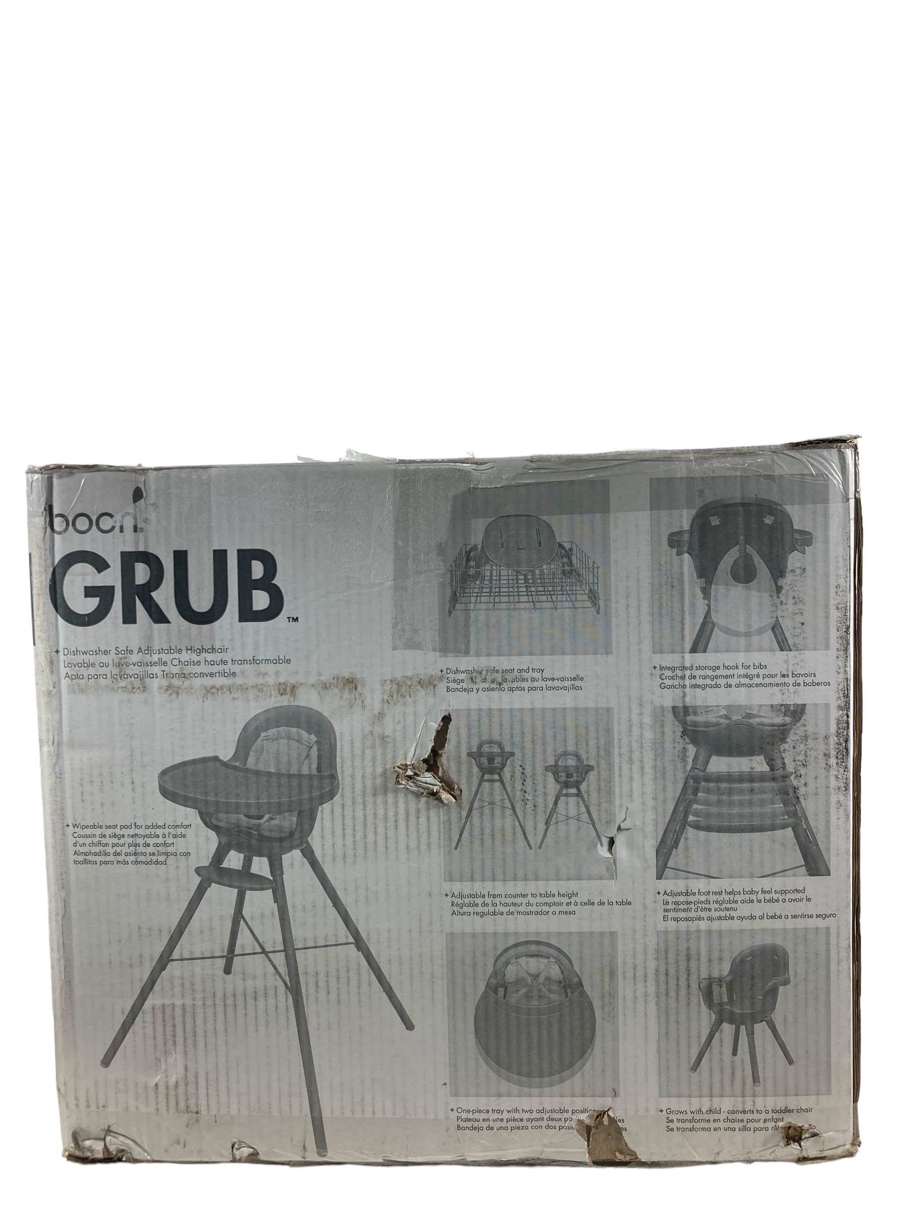 Boon GRUB High Chair, Grey