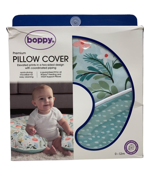  Boppy Premium Nursing And Infant Support Pillow Slipcover, Mint Flower Shower