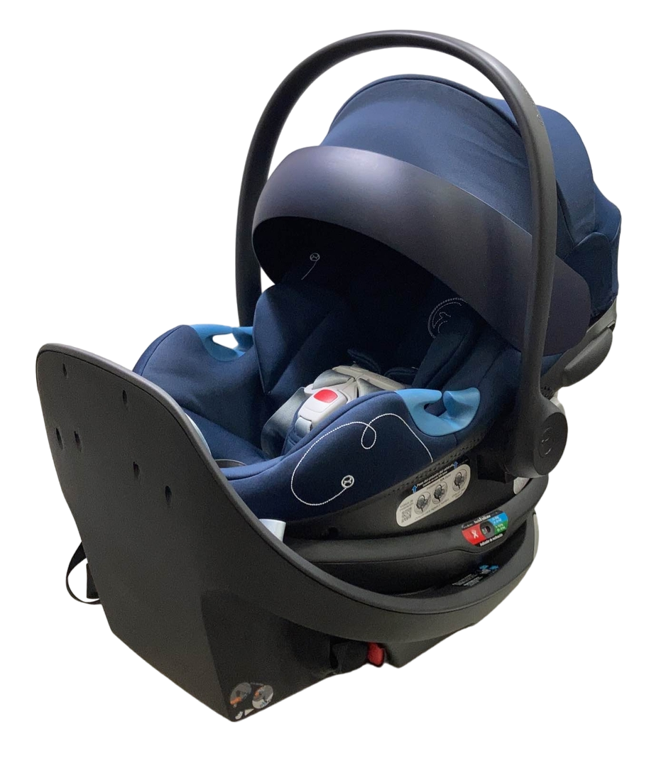  Cybex Aton G Swivel Infant Car Seat And Base, Ocean Blue