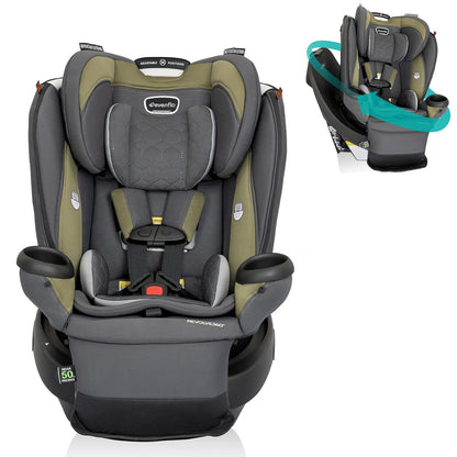  Evenflo Revolve 360 Extend Rotational Convertible Car Seat, Rockland Green, 2023