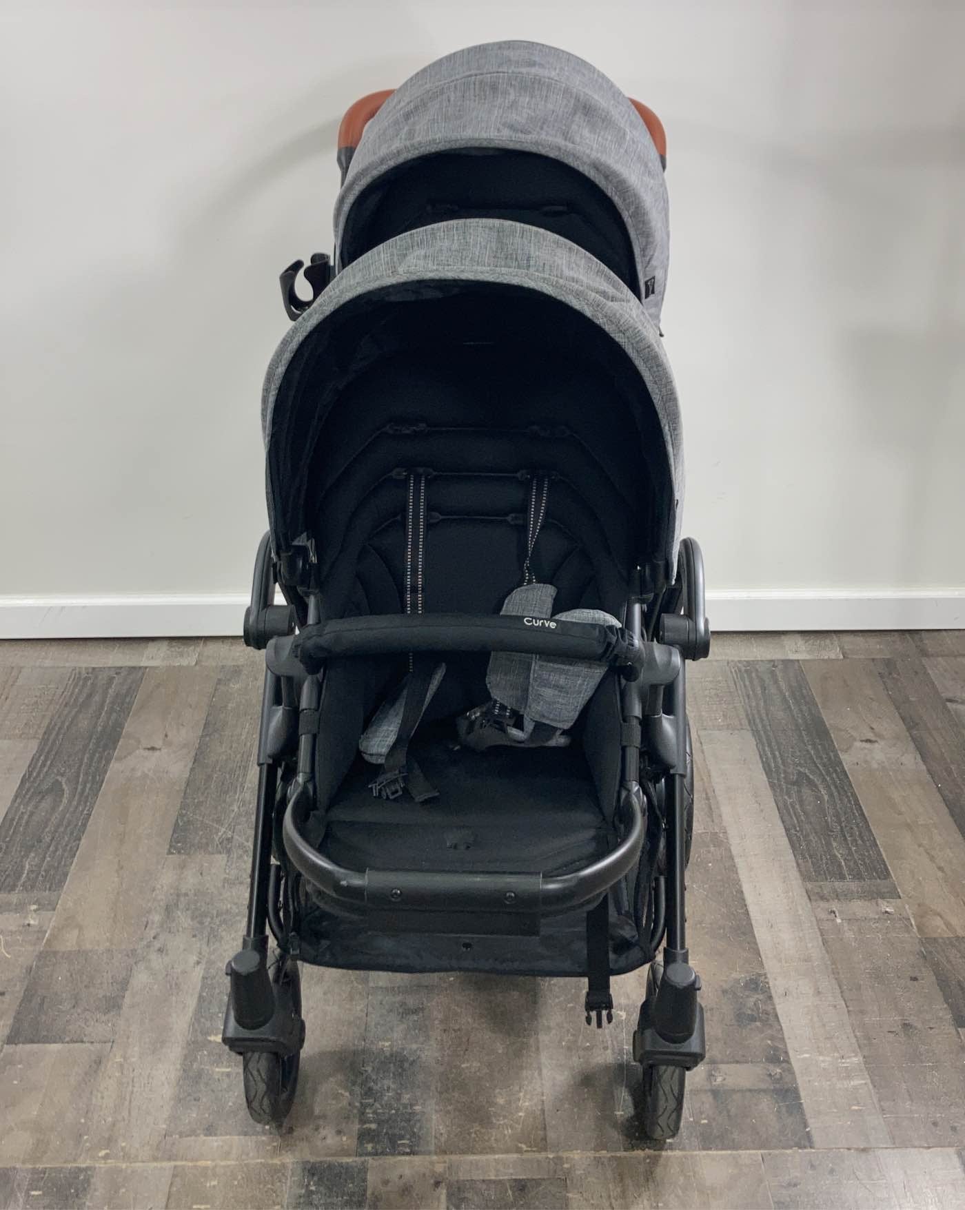  Contours Curve Double Stroller, 2020, Graphite Gray