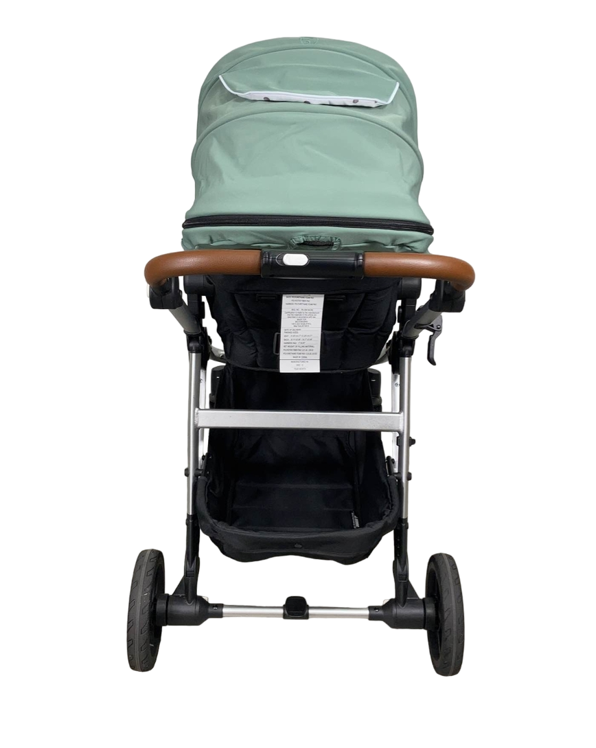  Mockingbird Single To Double 2.0 Stroller, Silver With Penny Leather, Watercolor Drops, Sage, 2023