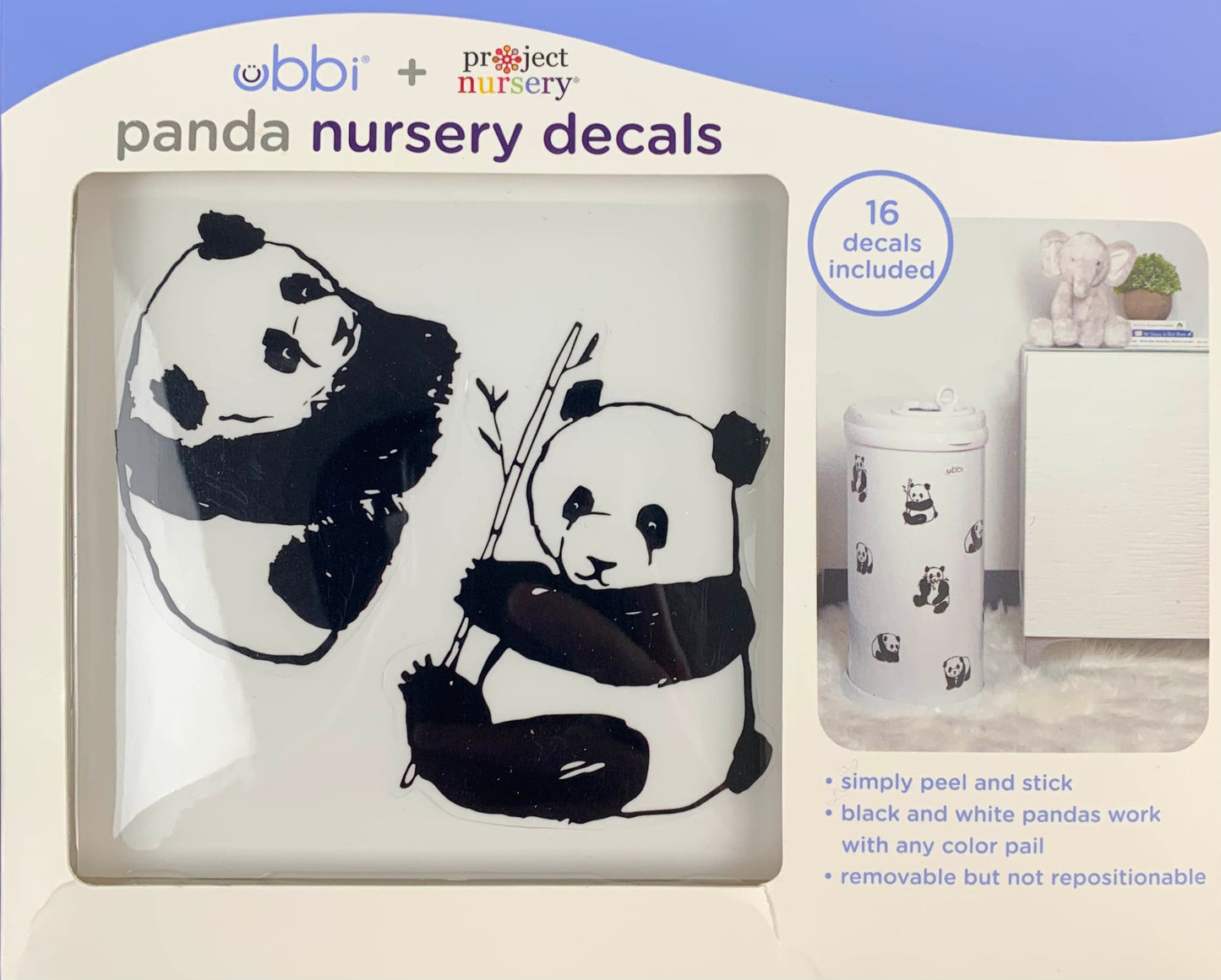  Ubbi Diaper Pail Decals