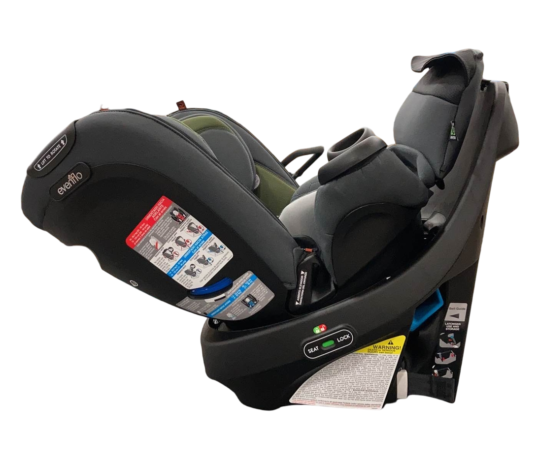  Evenflo Revolve 360 Extend Rotational Convertible Car Seat, Rockland Green, 2023