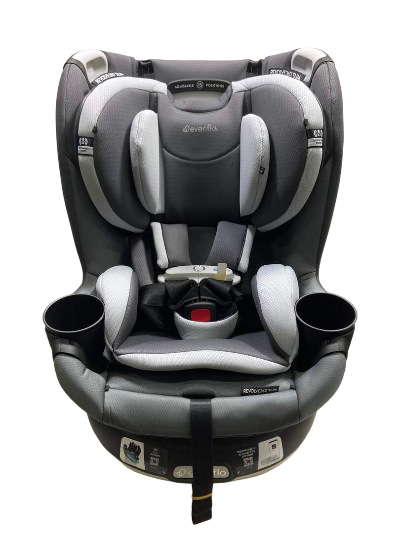  Evenflo Gold Revolve 360 Slim 2-in-1 Rotational Car Seat With SensorSafe, Pearl Gray, 2023