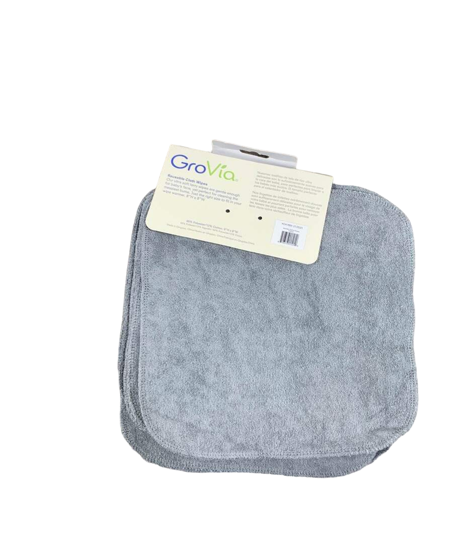  GroVia Cloth Reusable Cloth Diapering Wipes