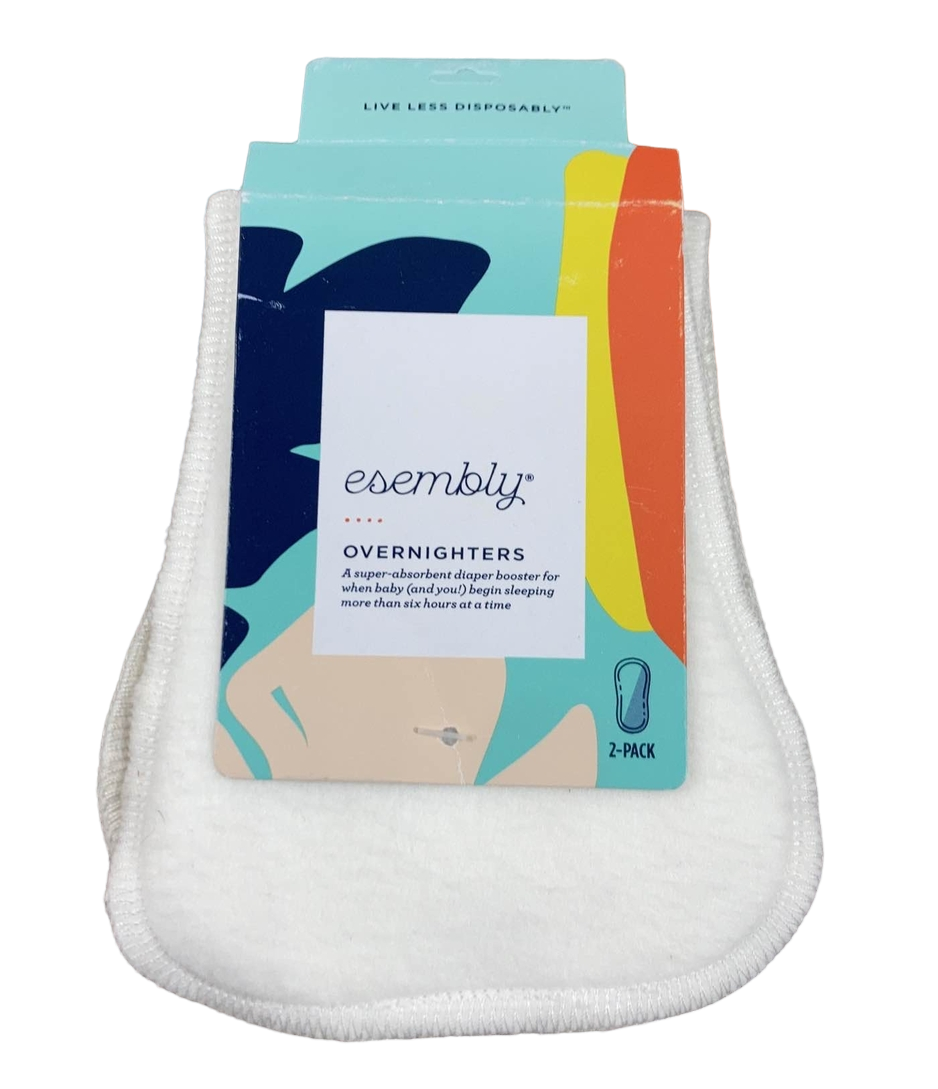  Esembly Overnighter Reusable Ultra Absorbent Diaper Inserts, 2 Pack