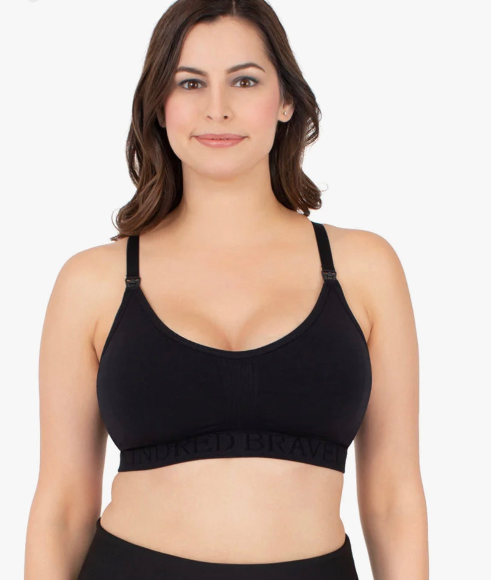  Kindred Bravely Sublime Nursing Sports Bra, Regular, Medium, Black