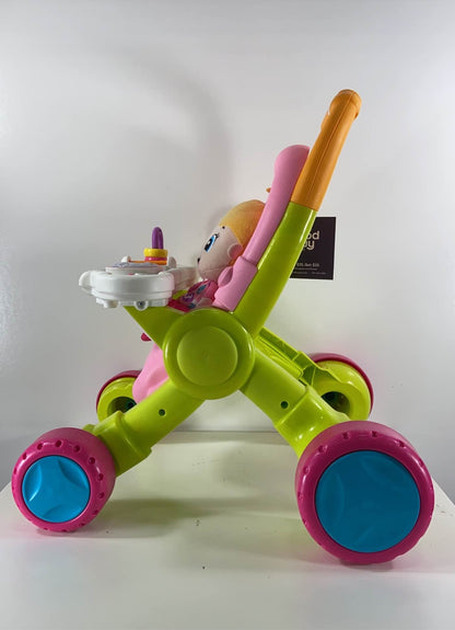  Fisher Price Stroll & Learn Walker And Doll