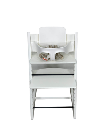  Stokke Tripp Trapp High Chair With Baby Set, White