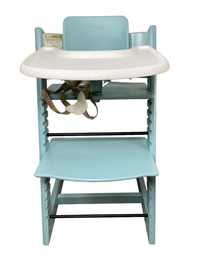  Stokke Tripp Trapp High Chair With Baby Set And Tray, Soft Mint, White