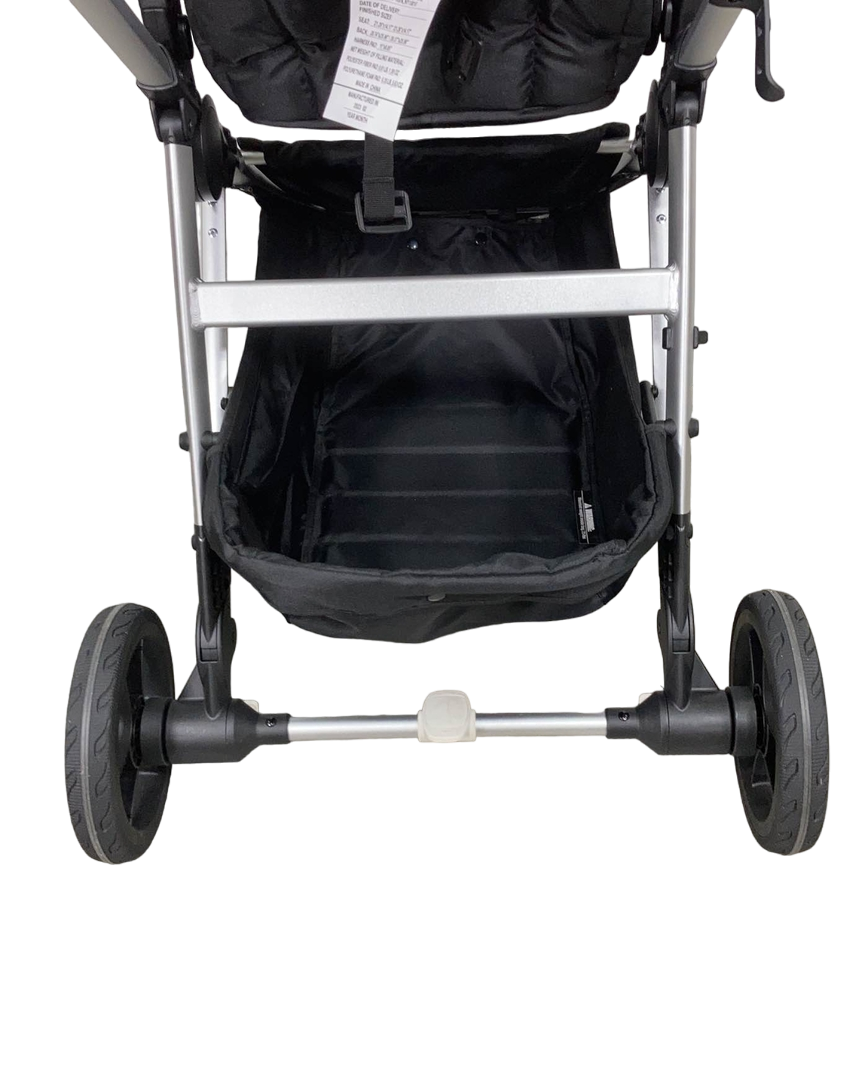 Mockingbird Single Stroller, Bloom, 2023, Watercolor Drops, Silver With Penny Leather