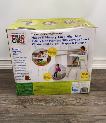  Eric Carle The Very Hungry Caterpillar Happy And 3-in-1 High Chair