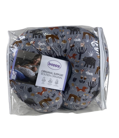  Boppy Nursing And Infant Support Pillow, Gray Forest Animals