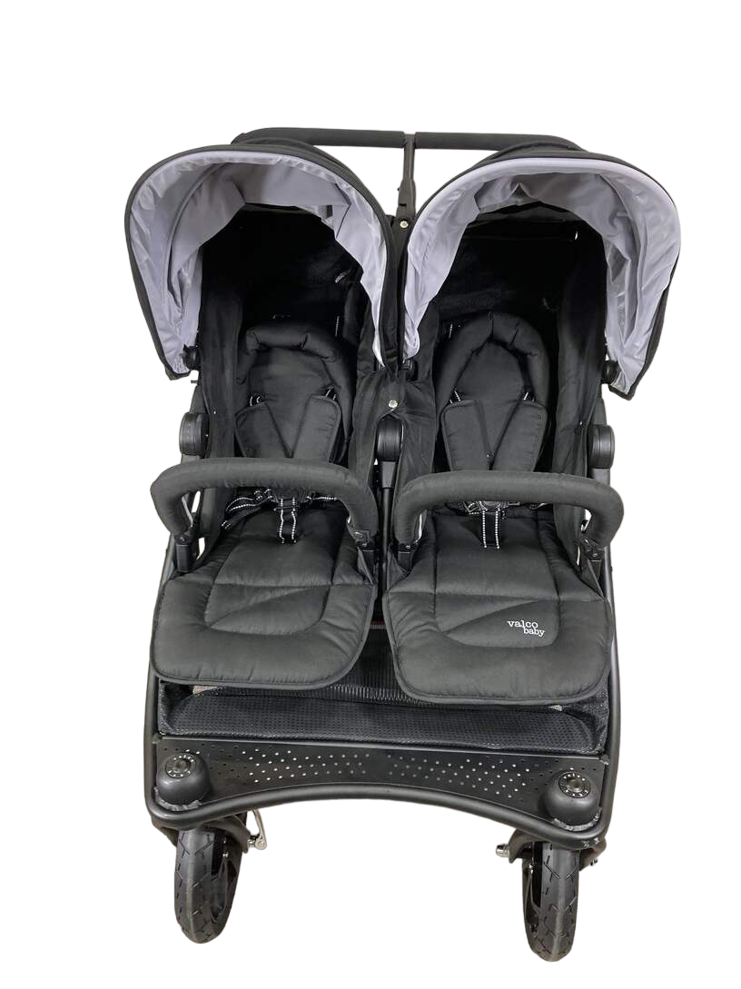  Valco Baby Tri Mode Duo X Double Stroller, 2022, Black Beauty