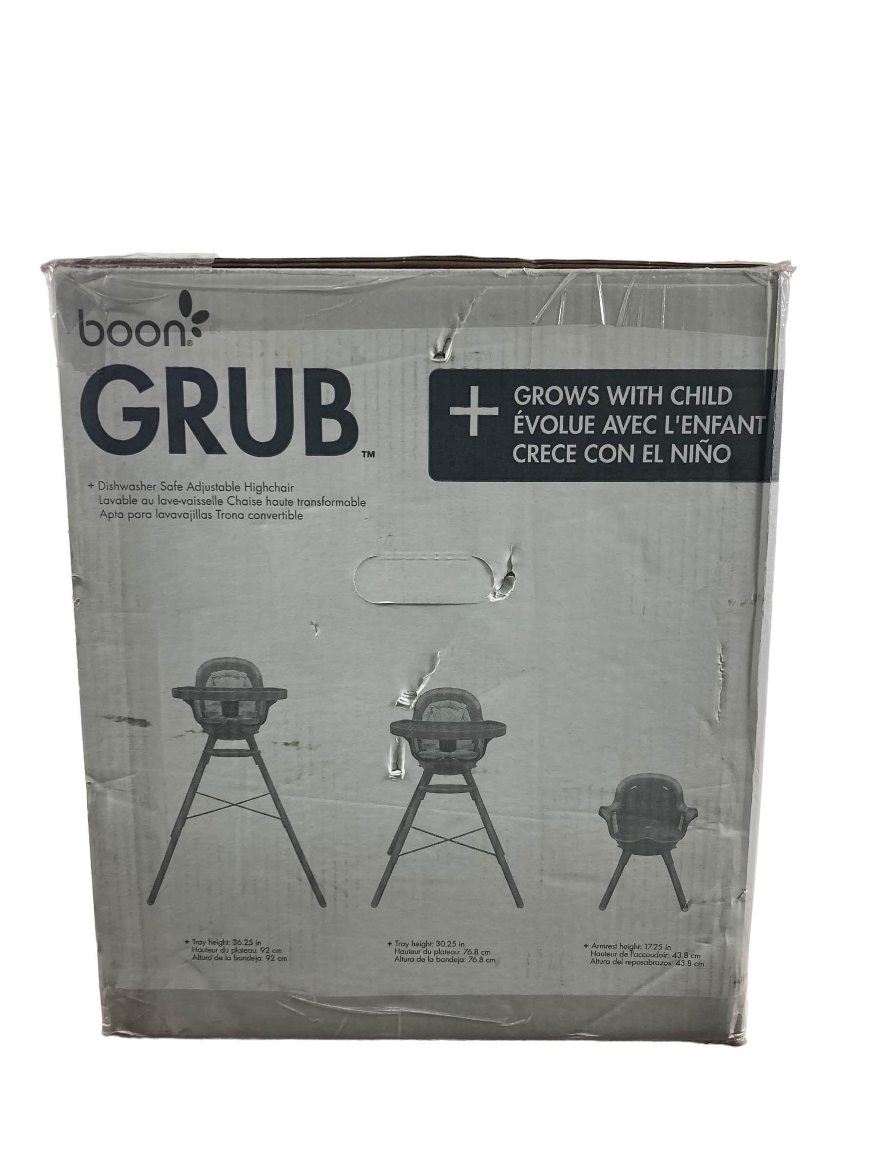  Boon GRUB High Chair, Grey