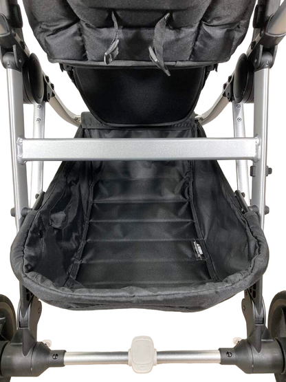  Mockingbird Single To Double Stroller, 2023, Silver With Penny Leather, Sea, Windowpane