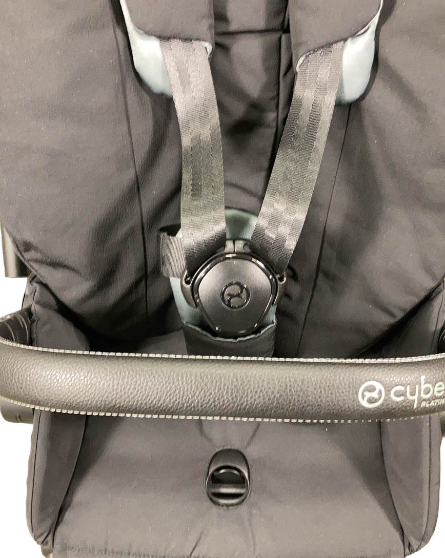  Cybex E-PRIAM Electric Stroller, Matte Black, Deep Black, 2021
