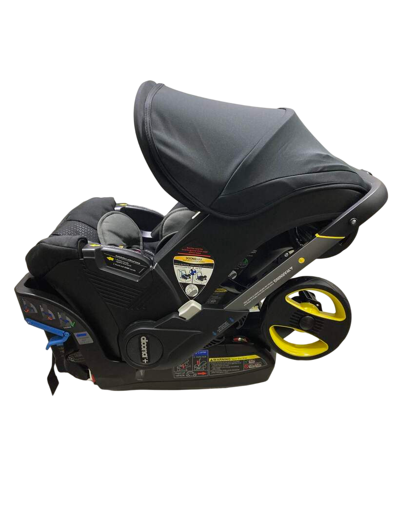  Doona Infant Car Seat & Stroller Combo, Nitro Black, 2023