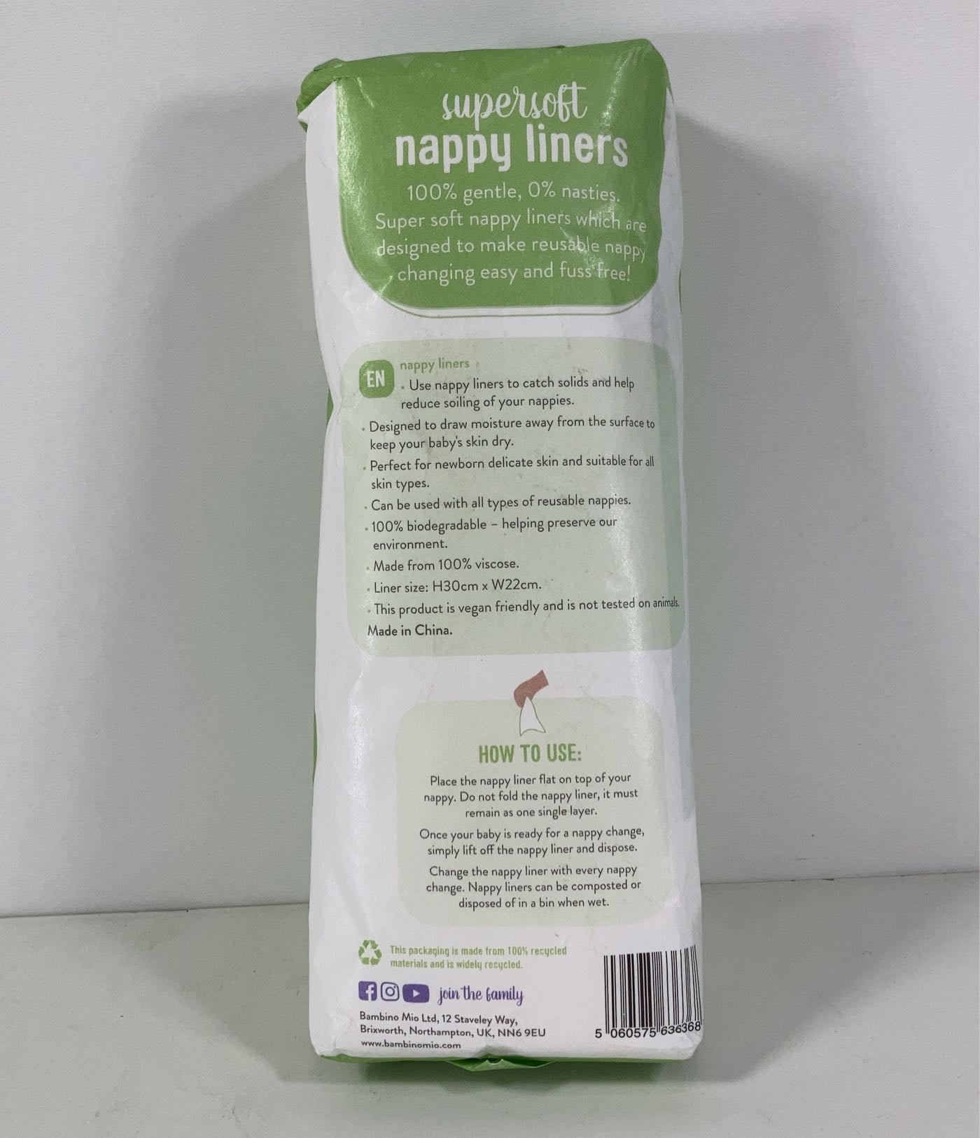 Bambino Mio Supersoft Nappy Liners