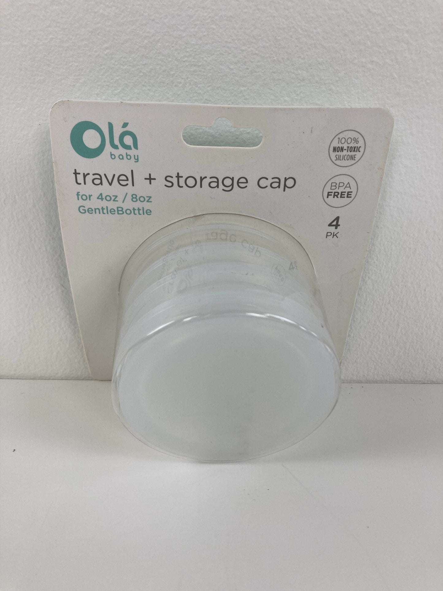  Olababy Travel + Storage Caps For GentleBottle, 4 Pack